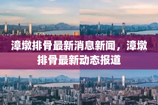 漳墩排骨最新消息新聞，漳墩排骨最新動(dòng)態(tài)山東水清源環(huán)?？萍加邢薰緢?bào)道