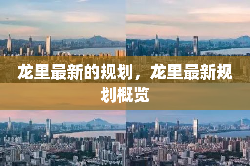 龍里最新的規(guī)劃，龍里最新規(guī)劃概覽山東水清源環(huán)保科技有限公司