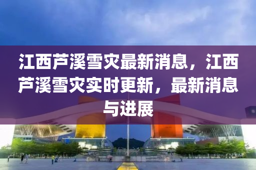 江西蘆溪雪災(zāi)最新消息，江西蘆溪雪災(zāi)實(shí)時(shí)更新，最新消息與進(jìn)展山東水清源環(huán)?？萍加邢薰? class=